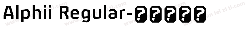 Alphii Regular字体转换
